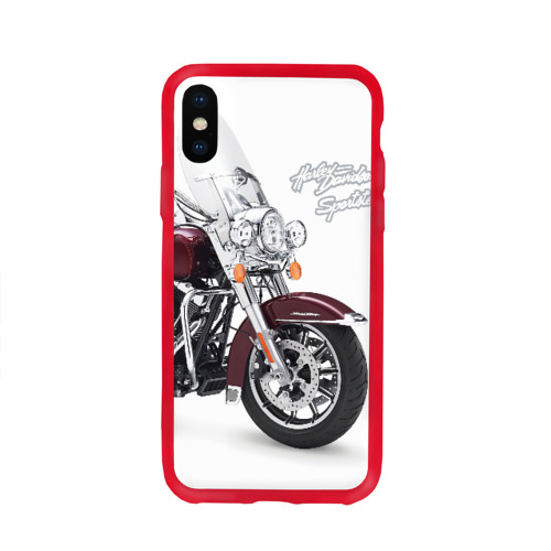 Чехол для Apple iPhone X силиконовый глянцевый Harley-Davidson Фото 01 Чехол для Apple iPhone X силиконовый глянцевый Harley-Davidson Фото 01