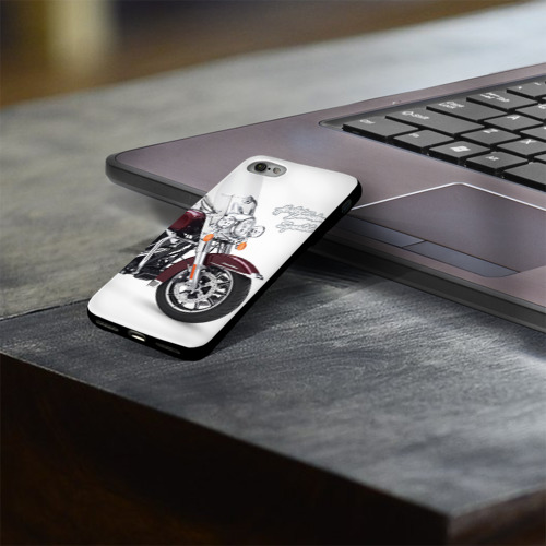 Чехол для Apple iPhone 8 силиконовый глянцевый Harley-Davidson Фото 01 Чехол для Apple iPhone 8 силиконовый глянцевый Harley-Davidson Фото 01