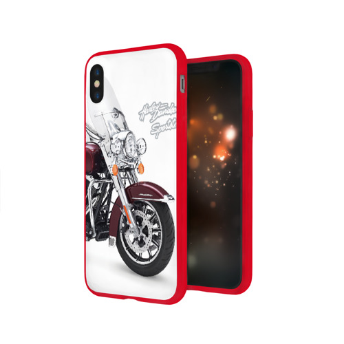 Чехол для Apple iPhone X силиконовый глянцевый Harley-Davidson Фото 01 Чехол для Apple iPhone X силиконовый глянцевый Harley-Davidson Фото 01