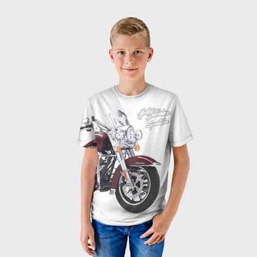 Детская футболка 3D Harley-Davidson Фото 01 Детская футболка 3D Harley-Davidson Фото 01