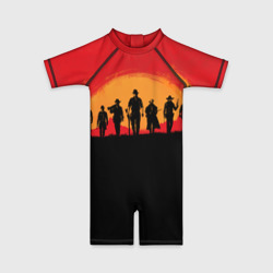 Детский купальный костюм 3D Red Dead Redemption 2