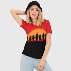 Женская футболка 3D Slim Red Dead Redemption 2 - фото 2
