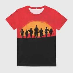 Женская футболка 3D Red Dead Redemption 2