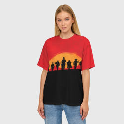 Женская футболка oversize 3D Red Dead Redemption 2 - фото 2