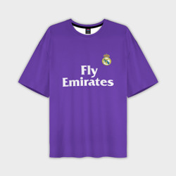 Мужская футболка oversize 3D Реал Мадрид