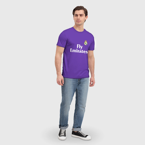 Мужская футболка 3D с принтом Реал Мадрид, вид сбоку #3