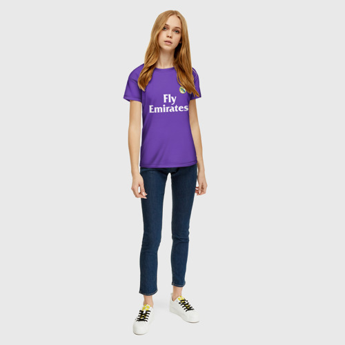 Женская футболка 3D Реал Мадрид, цвет 3D печать - фото 5