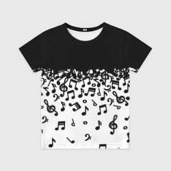 Детская футболка 3D Поглощение музыкой