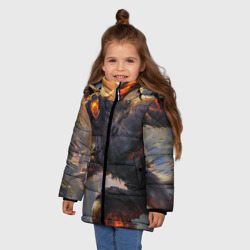 Зимняя куртка для девочек 3D Оборотень - фото 2