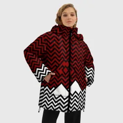 Женская зимняя куртка Oversize Твин Пикс. Минимализм - фото 2