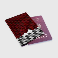 Обложка для паспорта матовая кожа Твин Пикс. Минимализм - фото 2