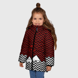 Зимняя куртка для девочек 3D Твин Пикс. Минимализм - фото 2
