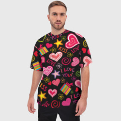 Мужская футболка oversize 3D Love - фото 2