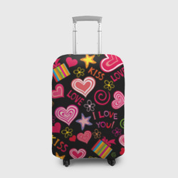Чехол для чемодана 3D Love