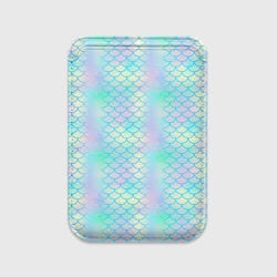 Картхолдер Magsafe магнитный Голубая чешуя