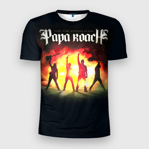 Мужская футболка 3D Slim Paparoach 6