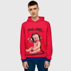 Мужская толстовка 3D Paparoach 7 - фото 2