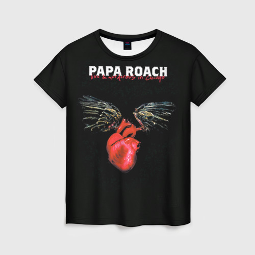 Женская футболка 3D Paparoach 11, цвет 3D печать