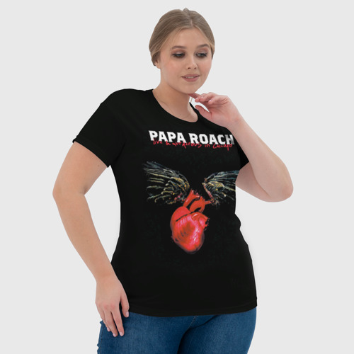Женская футболка 3D Paparoach 11, цвет 3D печать - фото 6
