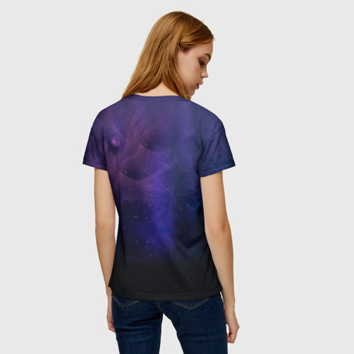 Женская футболка 3D с принтом Evanescence 2, вид сзади #2