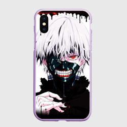 Чехол для iPhone XS Max матовый Канеки