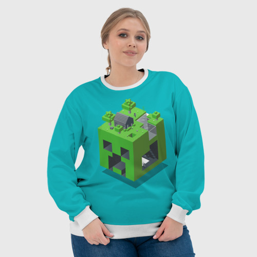 Женский свитшот 3D Minecraft - фото 6