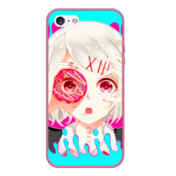 Чехол для iPhone 5/5S матовый Juuzou Suzuya пончик