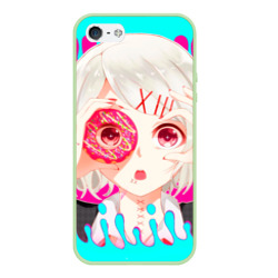 Чехол для iPhone 5/5S матовый Juuzou Suzuya пончик