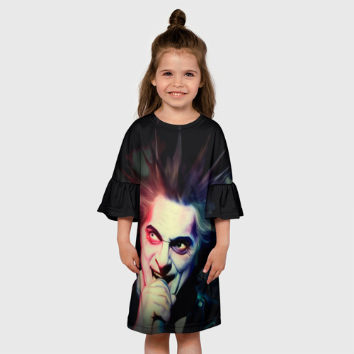 Детское платье 3D с принтом Король и Шут, вид сбоку #3