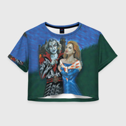 Женская футболка Crop-top 3D Король и Шут