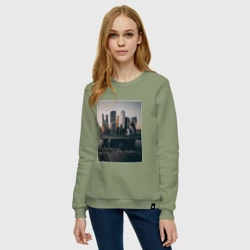 Женский свитшот хлопок Москва Сити - фото 2