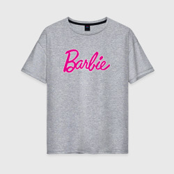 Женская футболка хлопок Oversize Барби 3