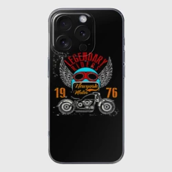 Чехол для iPhone 16 Pro Max силиконовый с защитой камеры Мото 1976