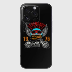 Чехол для iPhone 16 Pro силиконовый с защитой камеры Мото 1976