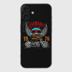 Чехол для iPhone 16 силиконовый с защитой камеры Мото 1976