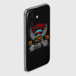 Чехол для iPhone 16 силиконовый с защитой камеры Мото 1976 - фото 2