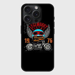 Чехол силиконовый для Apple iPhone 15 Pro матовый Мото 1976