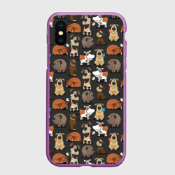 Чехол для iPhone XS Max матовый Домашние мальчики