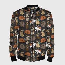 Мужской бомбер 3D Домашние мальчики