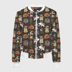Женский бомбер 3D Домашние мальчики