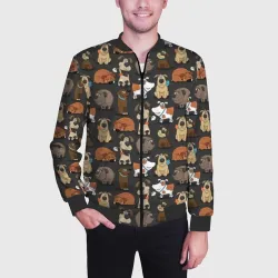 Мужской бомбер 3D Домашние мальчики - фото 2