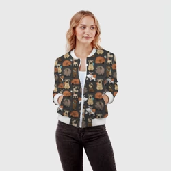 Женский бомбер 3D Домашние мальчики - фото 2