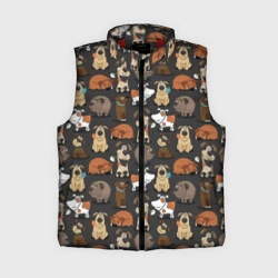 Женский жилет утепленный 3D Домашние мальчики