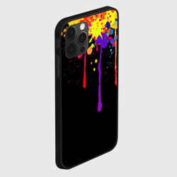 Чехол для iPhone 12 Pro Max Яркие разноцветные кляксы - фото 2