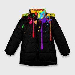 Зимняя куртка для девочек 3D Краски