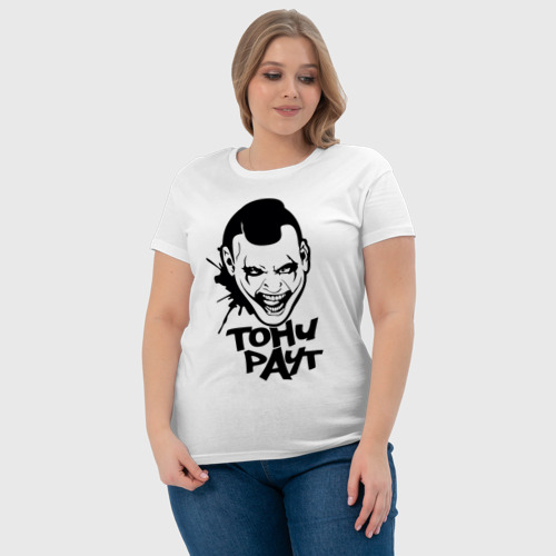 Женская футболка хлопок Тони Раут 3, цвет белый - фото 6