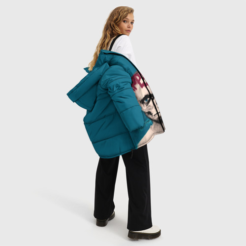 Женская зимняя куртка 3D с принтом Гарри Топор, вид сбоку #3