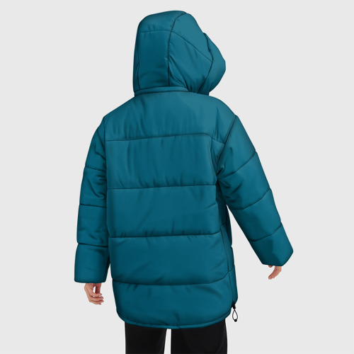 Женская зимняя куртка 3D с принтом Гарри Топор, вид сзади #2