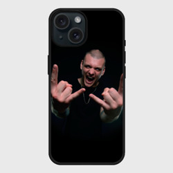 Чехол силиконовый для Apple iPhone 15 матовый Тони Раут