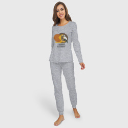 Женская пижама с лонгсливом хлопок Ветеринар - фото 2